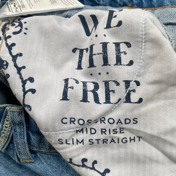 NWT Free People Crossroads Low rise baggy Jeans 25 - Picture 13 of 16